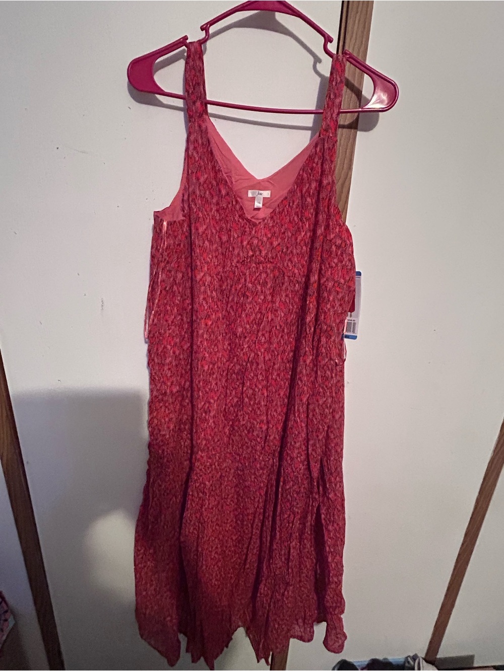 Joie Pink-Red Sleeveless V-Neck Maxi Dress